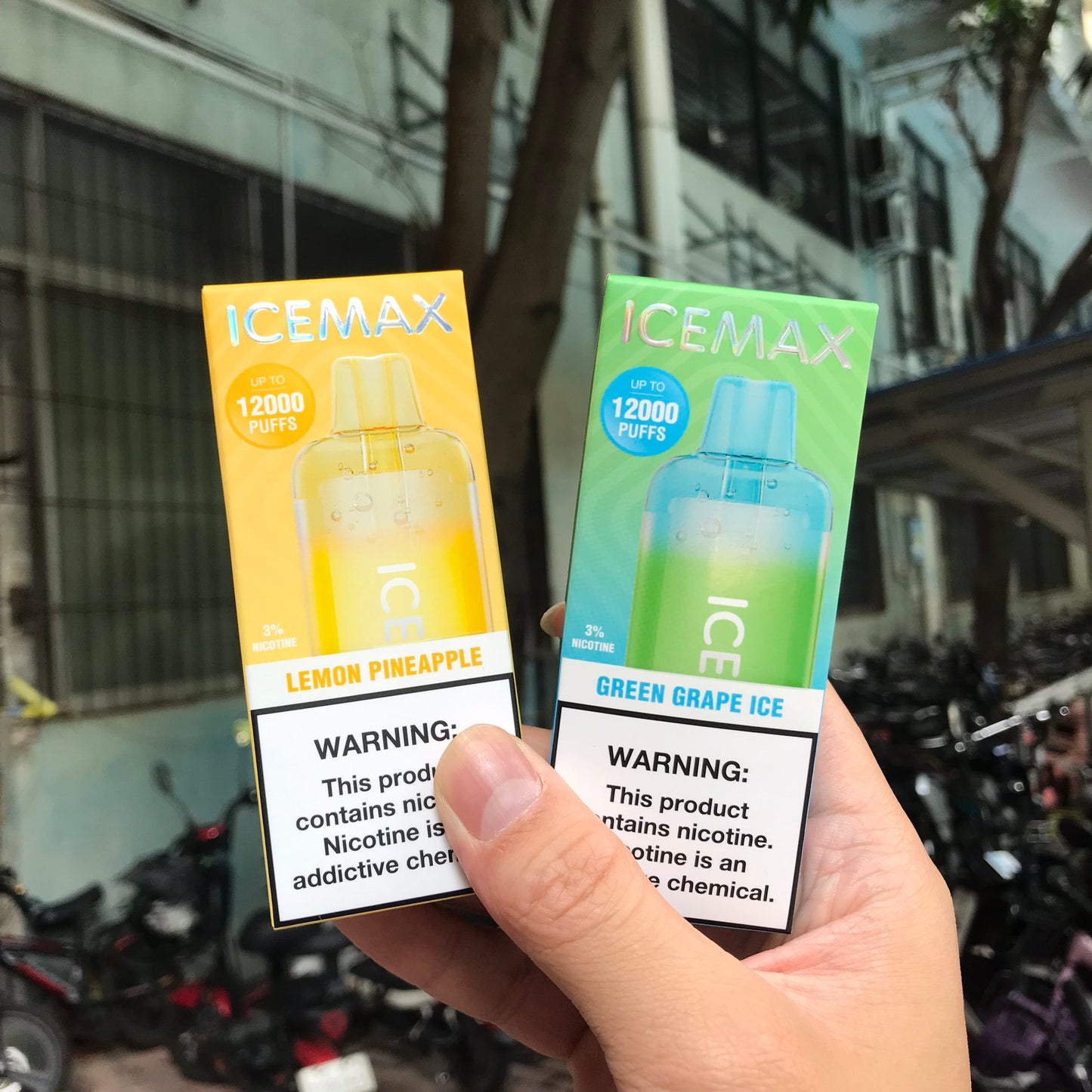 正品冰暴Icemax Ultra Freeze Taste 12000口超冰爽液晶显示屏一次性电子烟-多口味可选