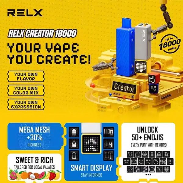 悦刻正品乐高积木-RELX Creator-大容量18000口-浓郁加倍