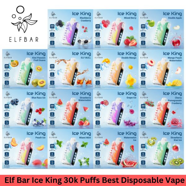 正品ELFBAR ICE KING 30000口-五档冰度调节一次性电子烟-多口味可选
